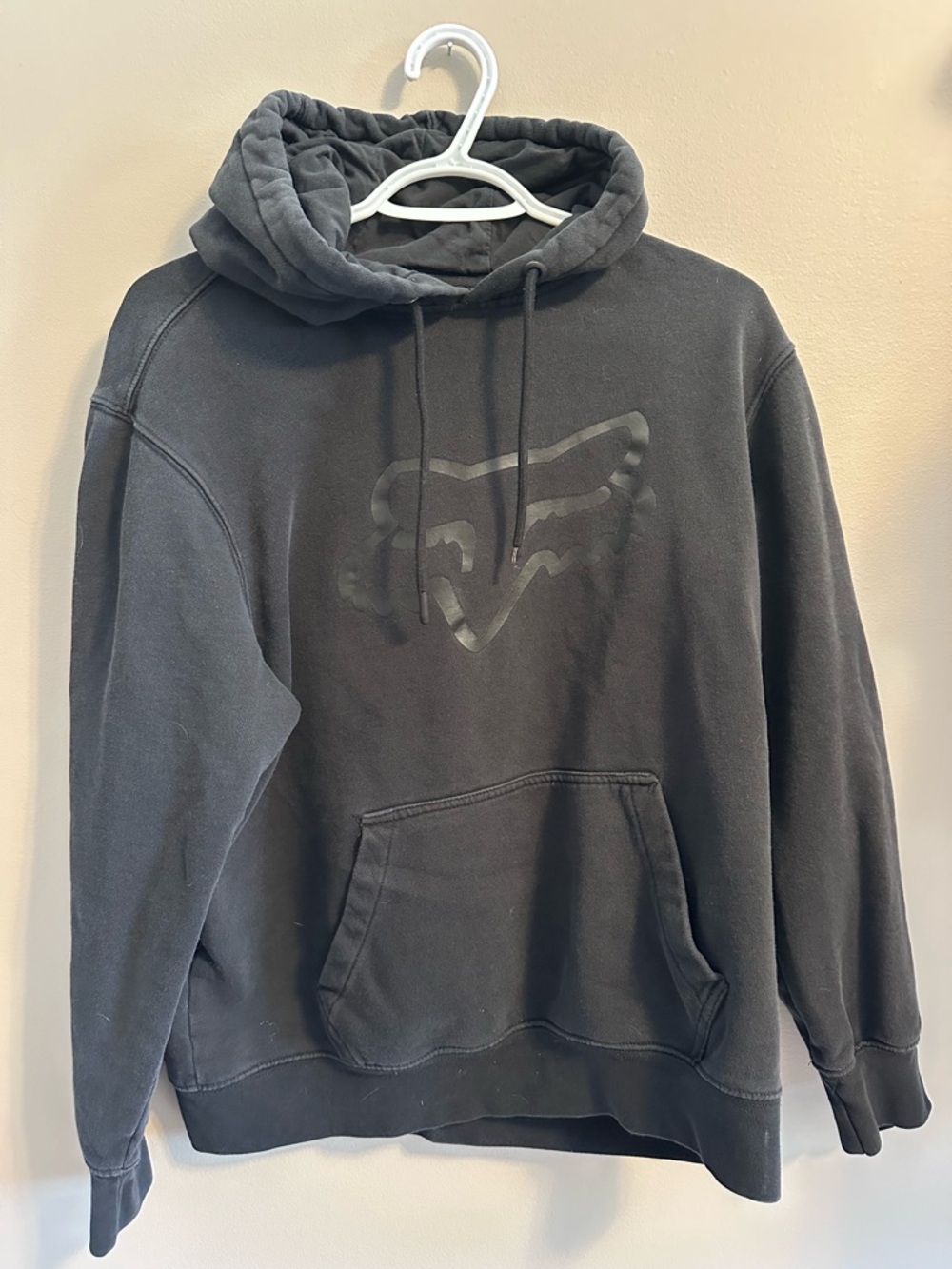 Fox Women’s Black Hoodie with Tonal Fox Logo Size Medium